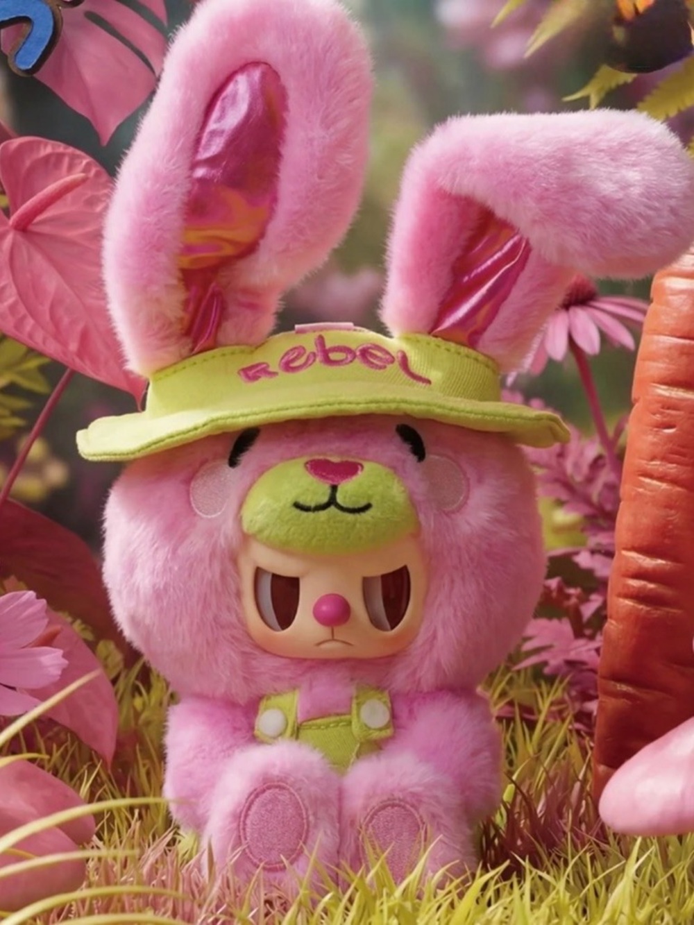 Rebel Bear Sweet Zoo Series Plush Blind Box / Confirmed Pinkey Rabbit / NEW